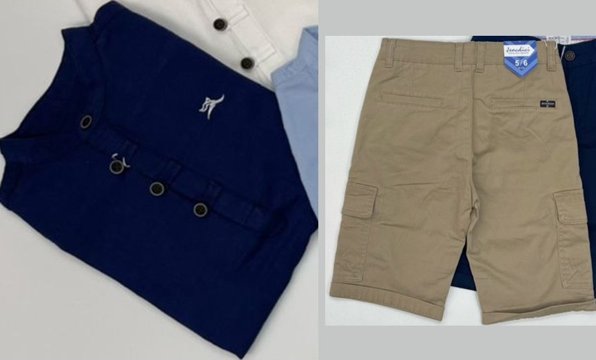 Ensemble Chemise Col Mao Marine & Short Cargo