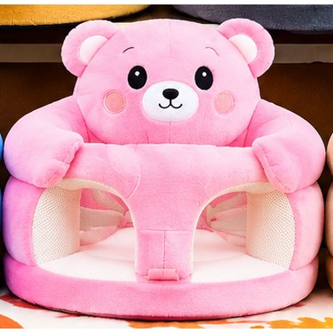 Sofa Bébé Peluche Ourson Rose