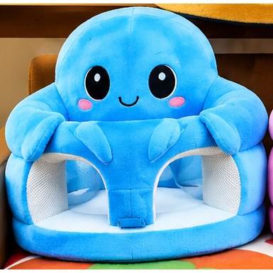 Sofa Bébé Peluche Pieuvre Bleue