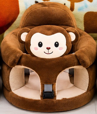 Sofa Bébé Peluche Singe Chocolat